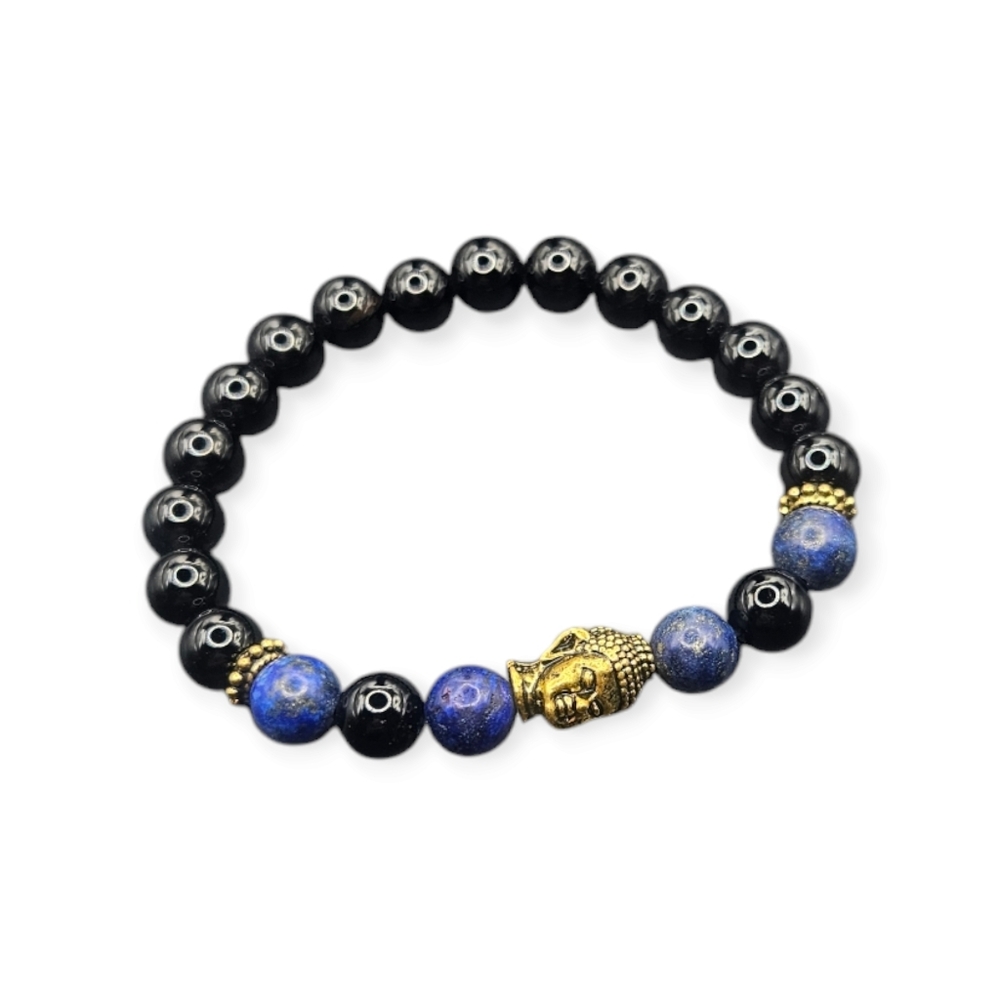 Lapis Lazuli and Onyx Bracelet